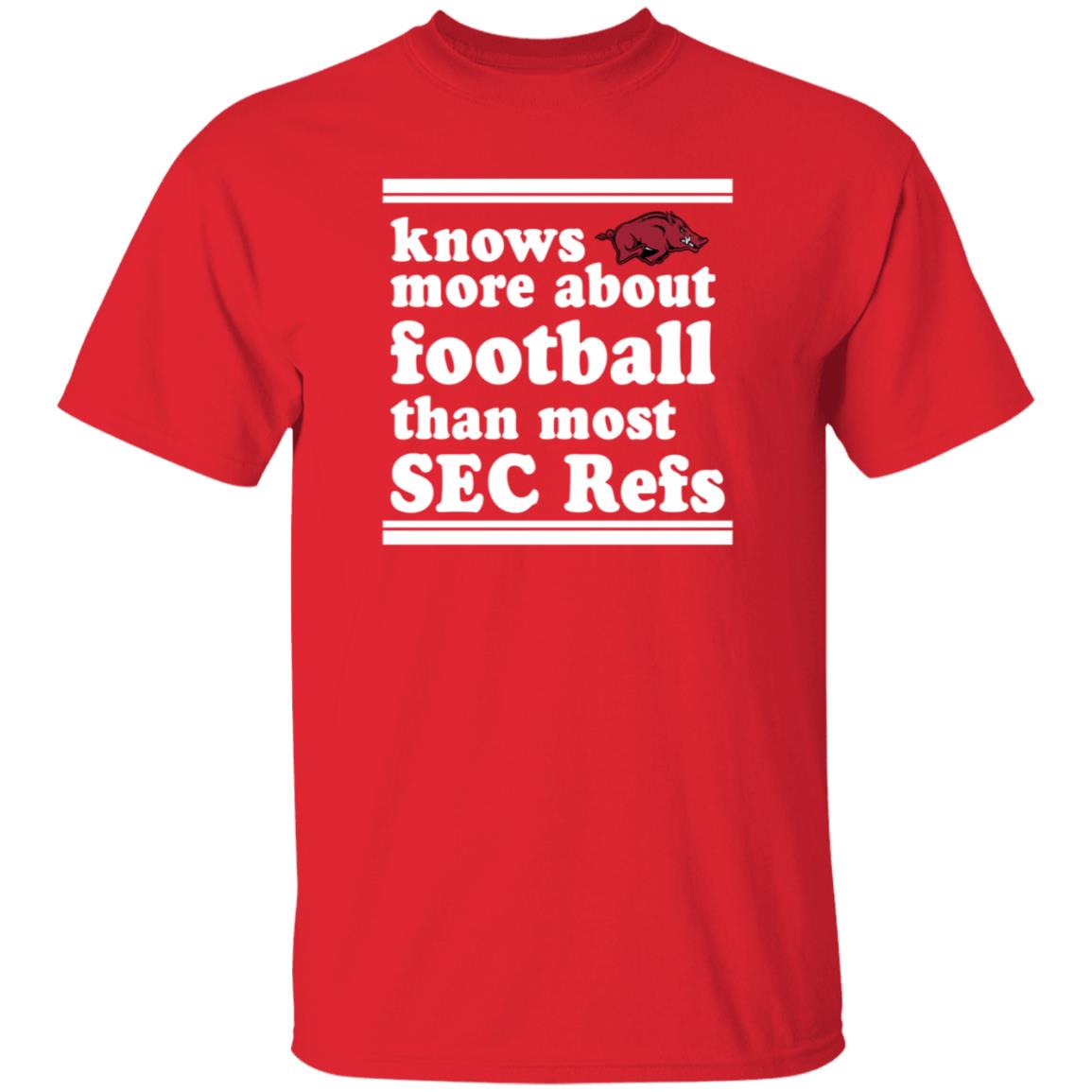 Knows More About Football Than Most Sec Refs Shirt Hoodie Sweatshirt - Teechipus
