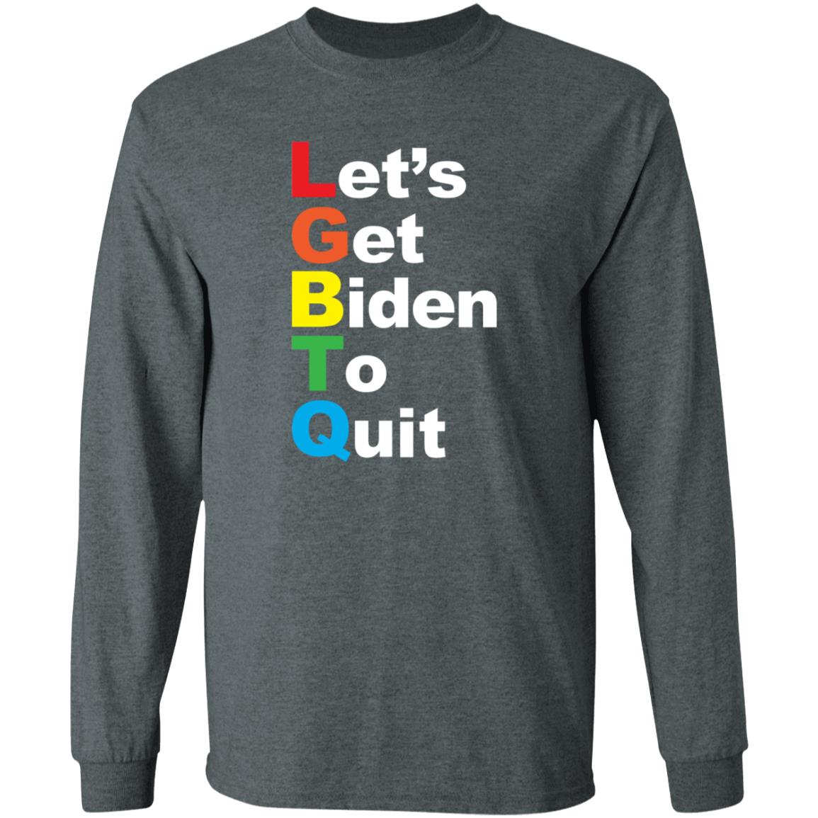 Let's Get Biden To Quit Rainbow Hoodie Shopdonjr Merch - Teechipus