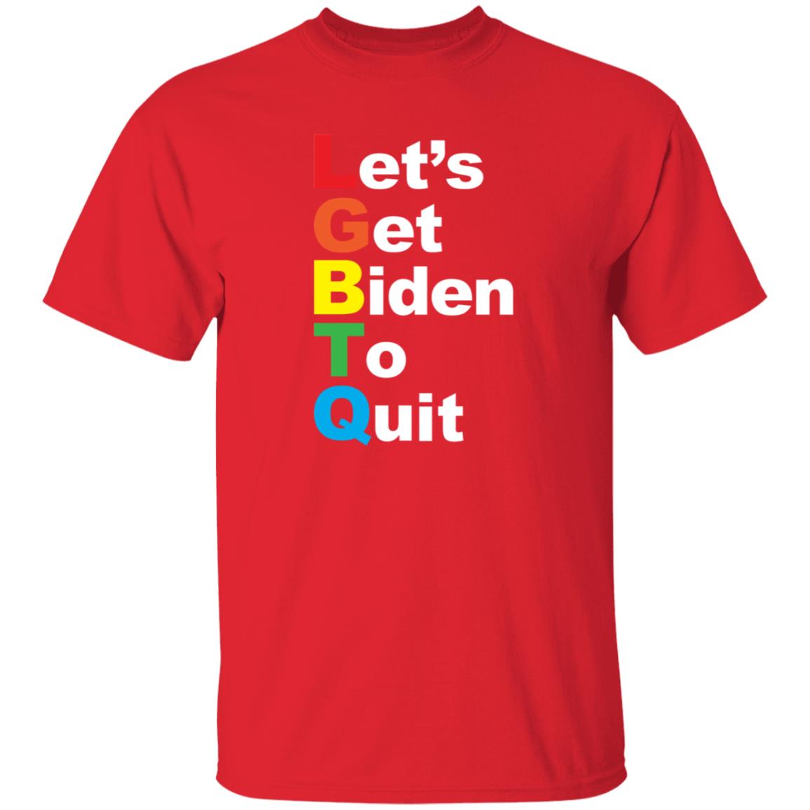 Let's Get Biden To Quit Rainbow Hoodie Shopdonjr Merch - Teechipus