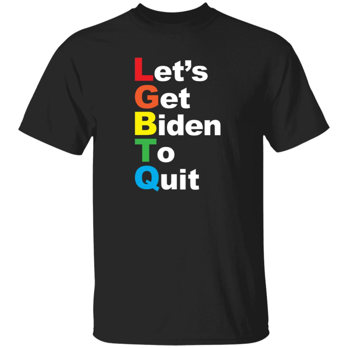 Let's Get Biden To Quit Rainbow Hoodie Shopdonjr Merch - Teechipus