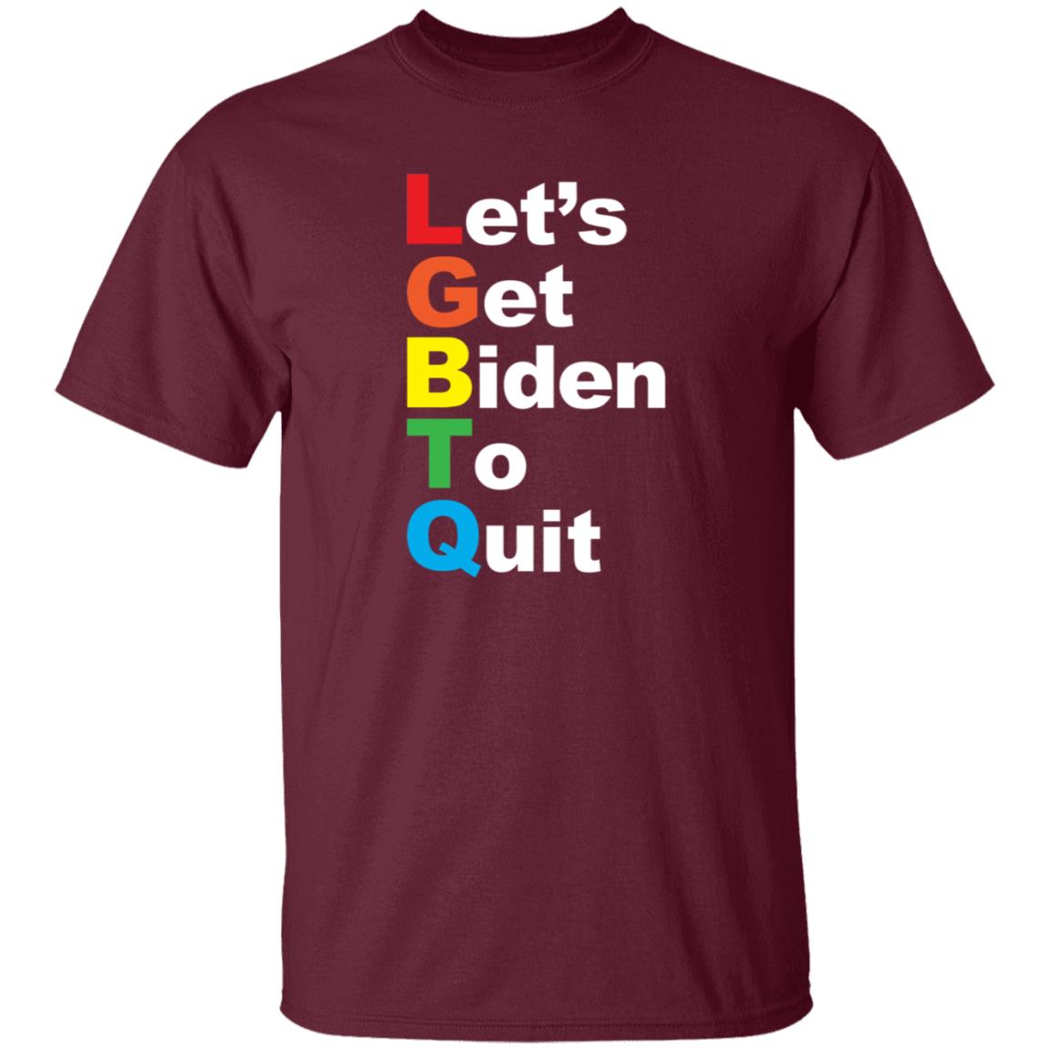 Let's Get Biden To Quit Rainbow Hoodie Shopdonjr Merch - Teechipus
