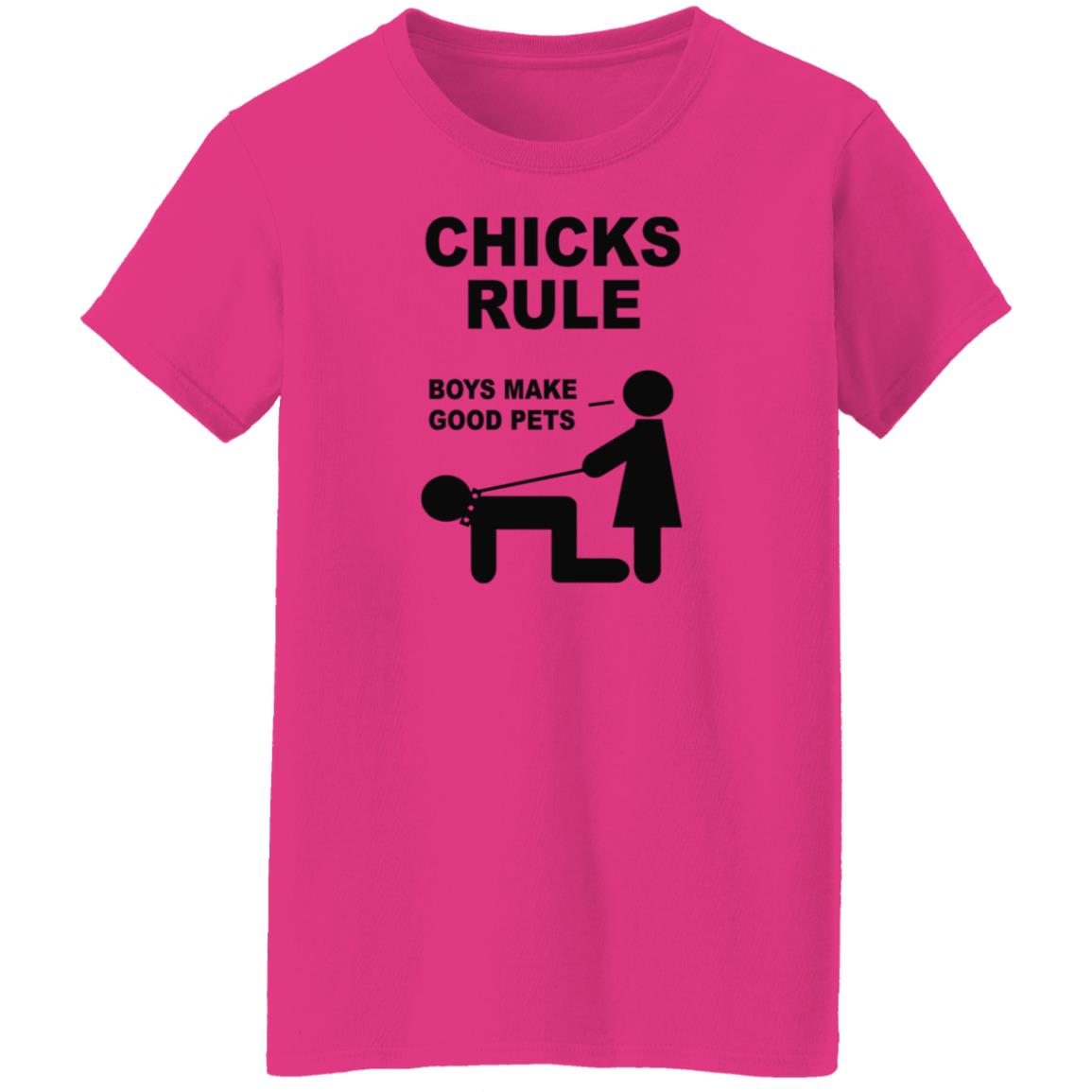 Chicks Rule Boys Make Good Pets Shirt Hoodie Sweatshirt - Teechipus
