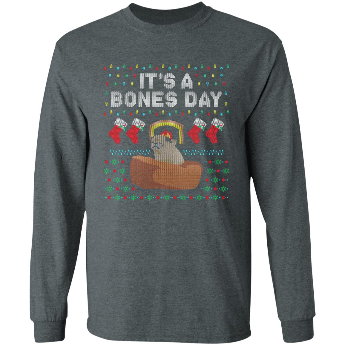 It's A Bones Day Holiday Sweatshirt The Noodle No Bones Boutique Merch - Teechipus