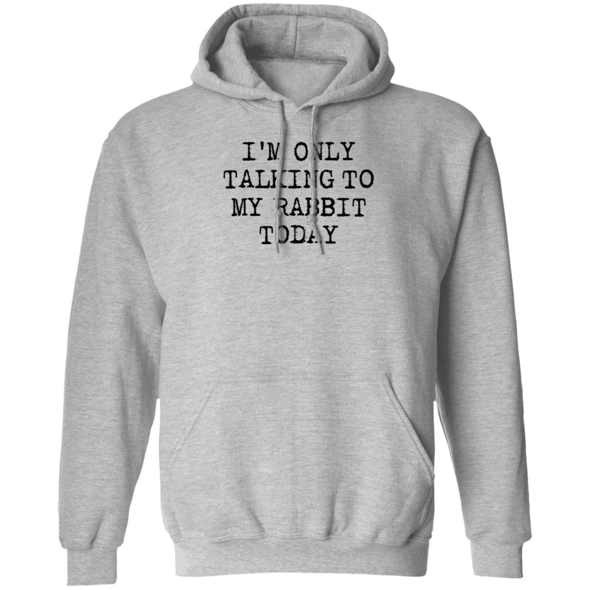 I'm Only Talking To My Rabbit Today Shirt Hoodie Sweatshirt - Teechipus