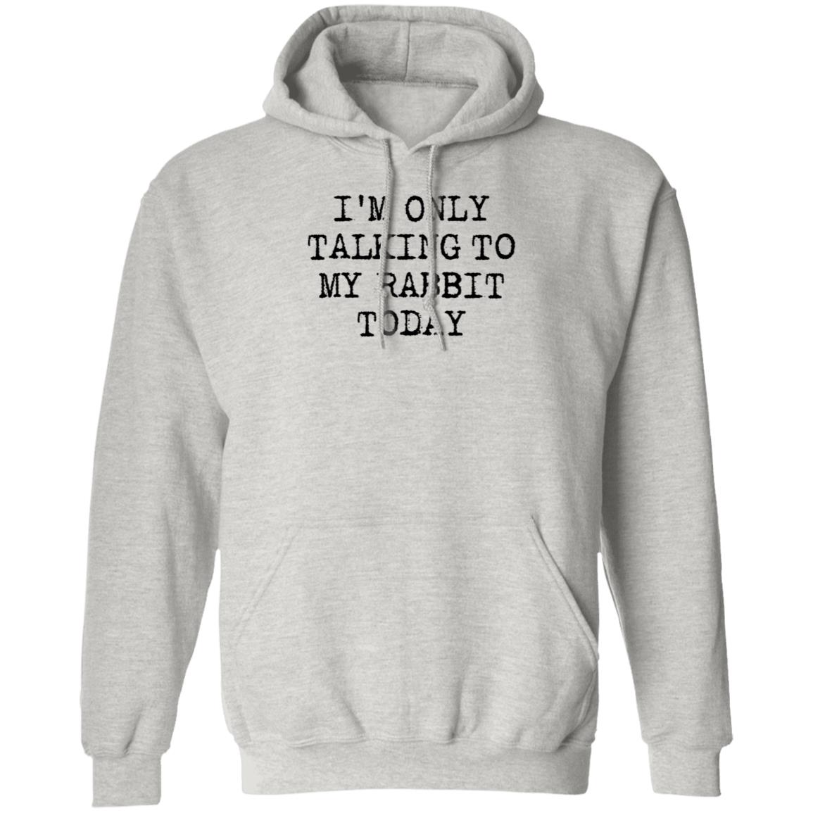 I'm Only Talking To My Rabbit Today Shirt Hoodie Sweatshirt - Teechipus