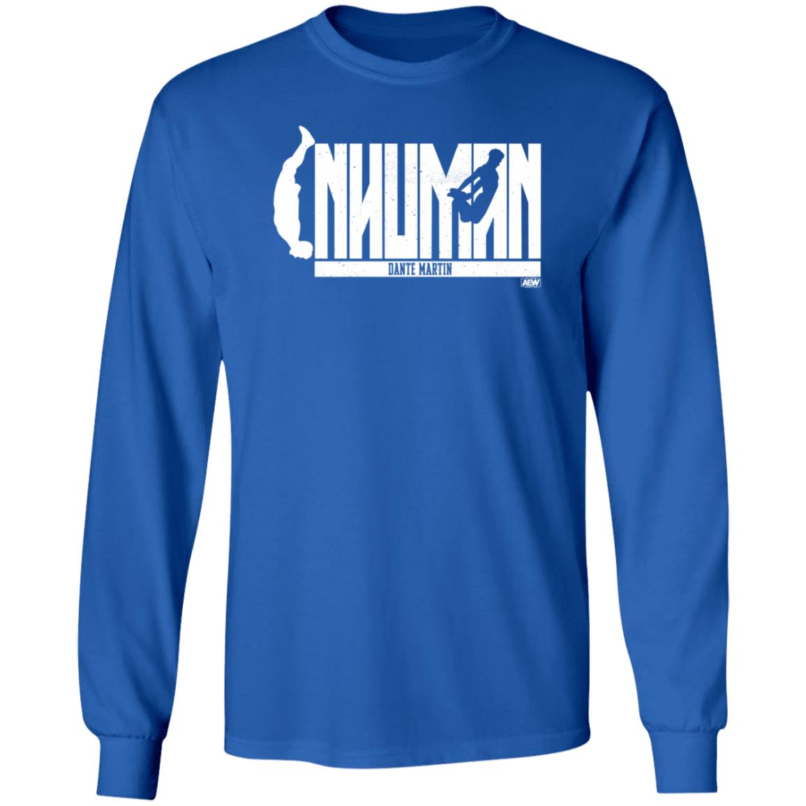 Shop Aew Dante Martin Inhuman Shirt Hoodie Sweatshirt Aewfullgear - Teechipus