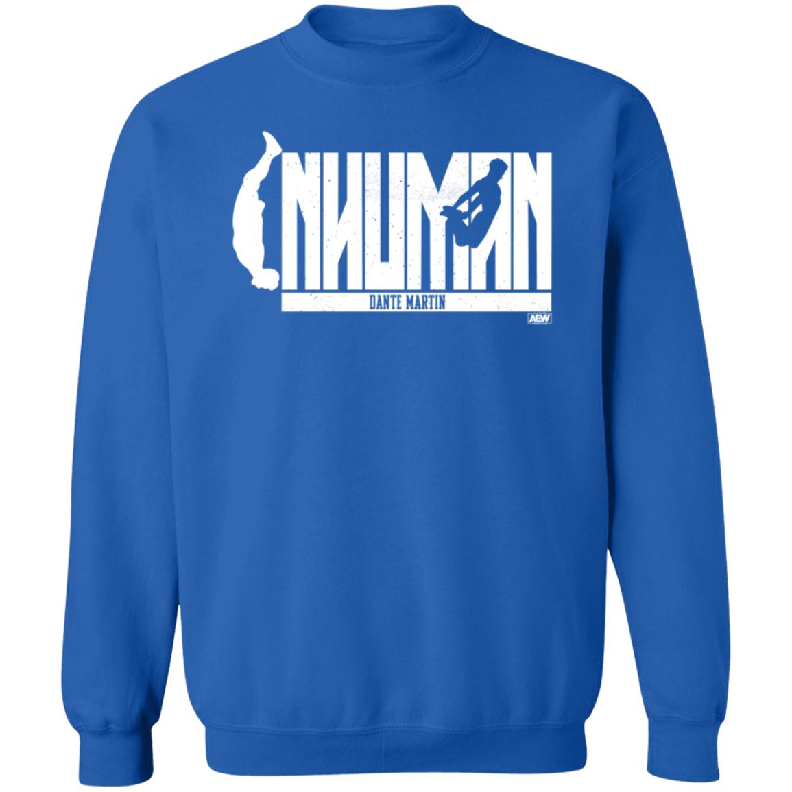 Shop Aew Dante Martin Inhuman Shirt Hoodie Sweatshirt Aewfullgear - Teechipus
