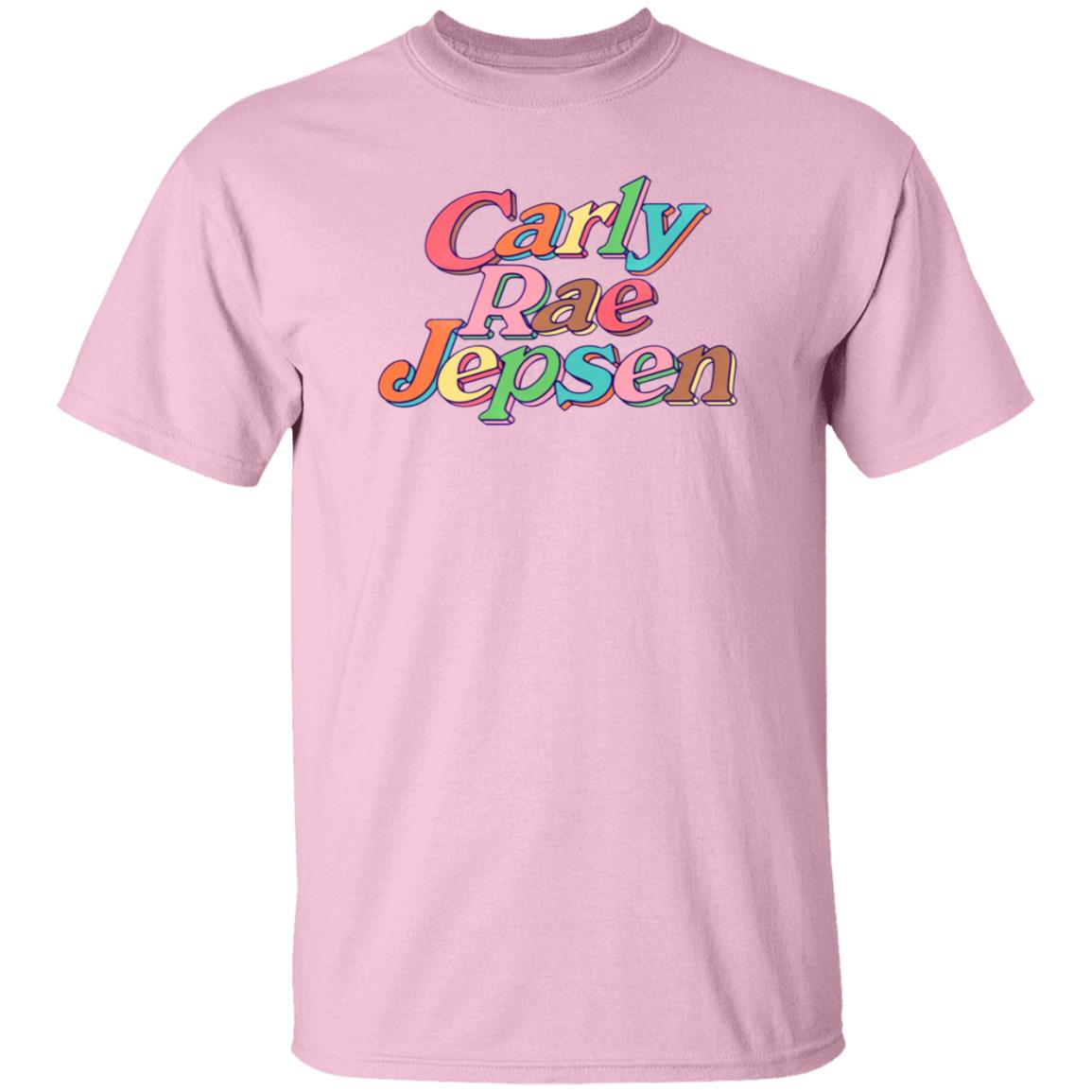Carly Rae Jepsen Merch Rainbow Crj Tee Pink Shirt - Teechipus