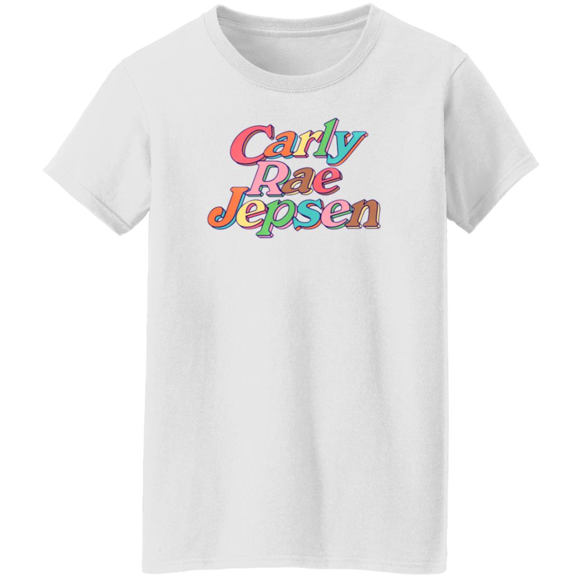 Carly Rae Jepsen Merch Rainbow Crj Tee Pink Shirt - Teechipus