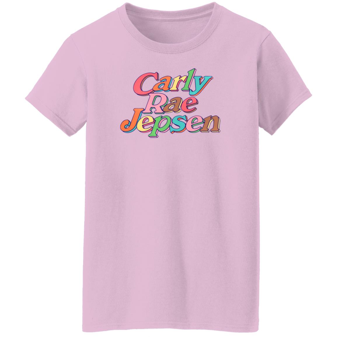 Carly Rae Jepsen Merch Rainbow Crj Tee Pink Shirt - Teechipus