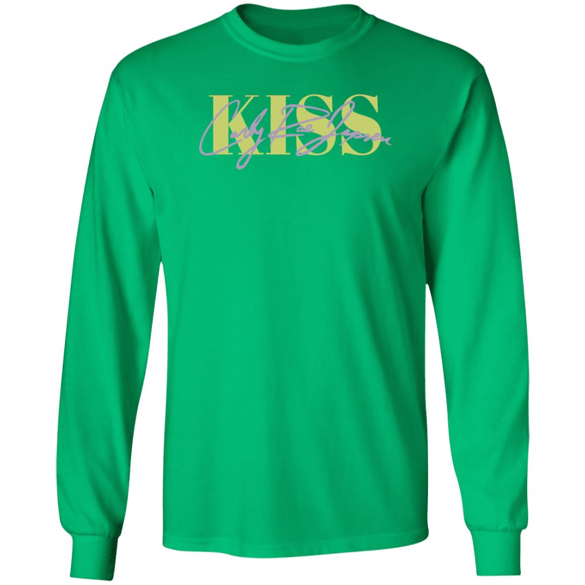 Carly Sleigh Jepsen Kiss Green Crewneck Carly Sleigh Jepsen Merch - Teechipus