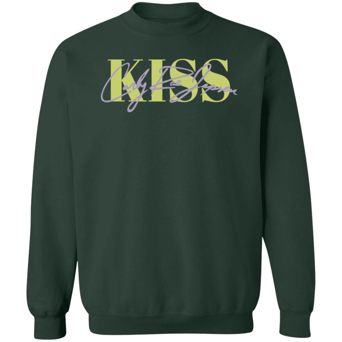 Carly Sleigh Jepsen Kiss Green Crewneck Carly Sleigh Jepsen Merch - Teechipus