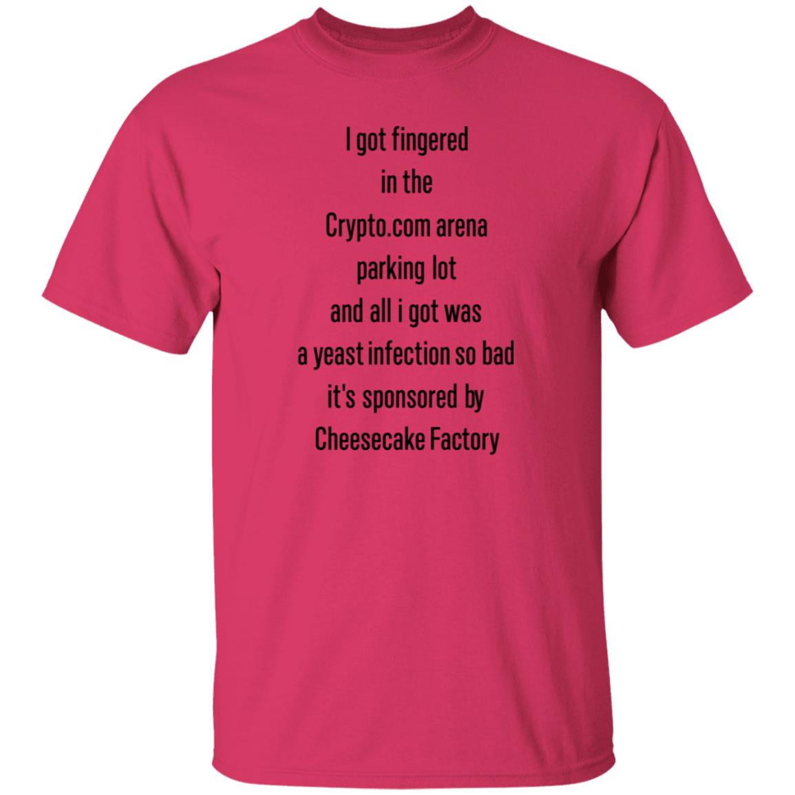 I Got Fingered In The Crypto.Com Arena Parking Lot Shirt HelloCullen - Teechipus