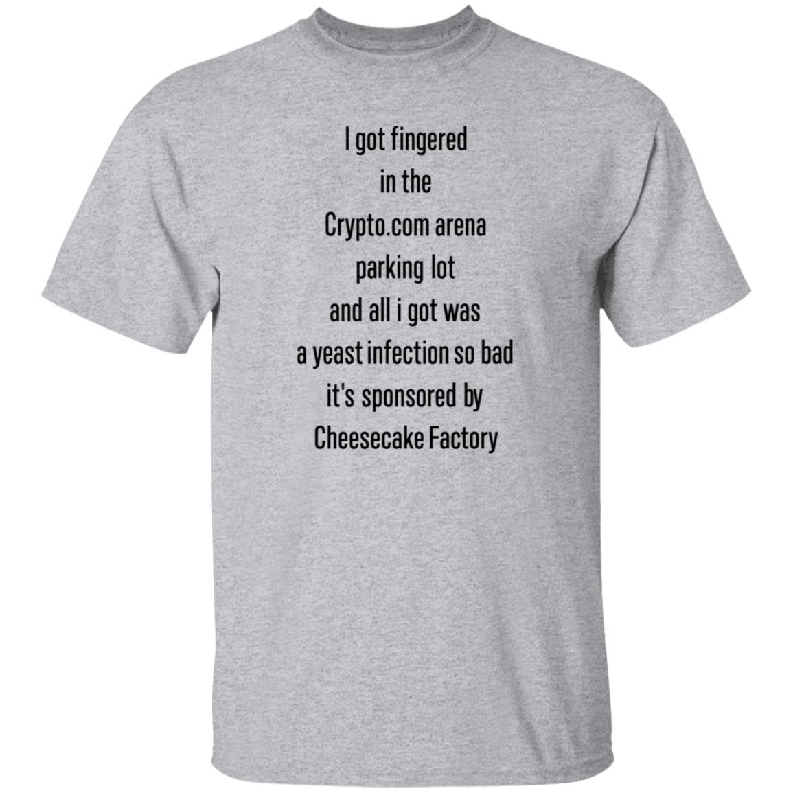 I Got Fingered In The Crypto.Com Arena Parking Lot Shirt HelloCullen - Teechipus