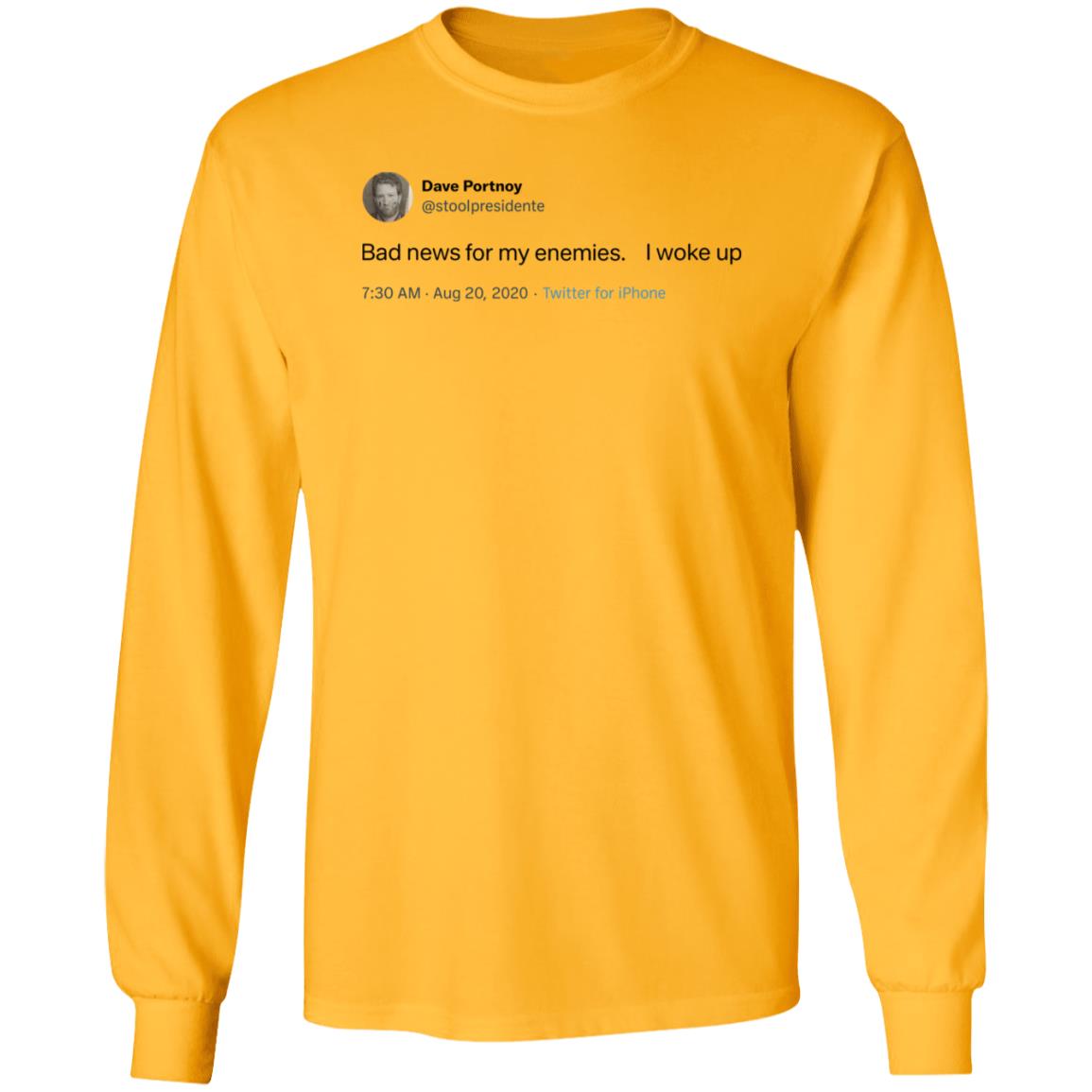 Barstool Sports Store Bad News Tee Shirt Hoodie Sweatshirt Dave Portnoy - Teechipus