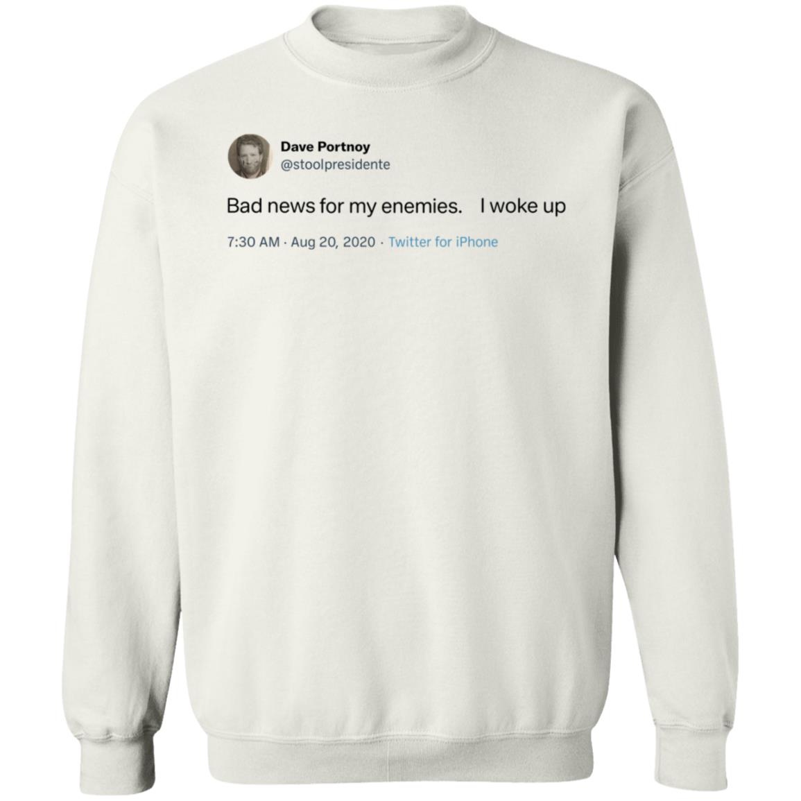 Barstool Sports Store Bad News Tee Shirt Hoodie Sweatshirt Dave Portnoy - Teechipus