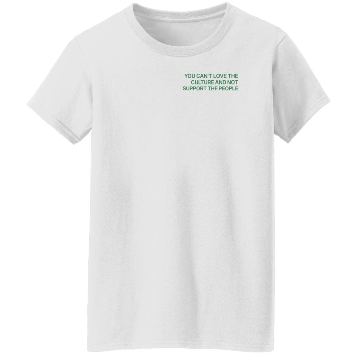 You Can't Love The Culture And Not Support The People Shirt Melanated & Beautiful - Teechipus