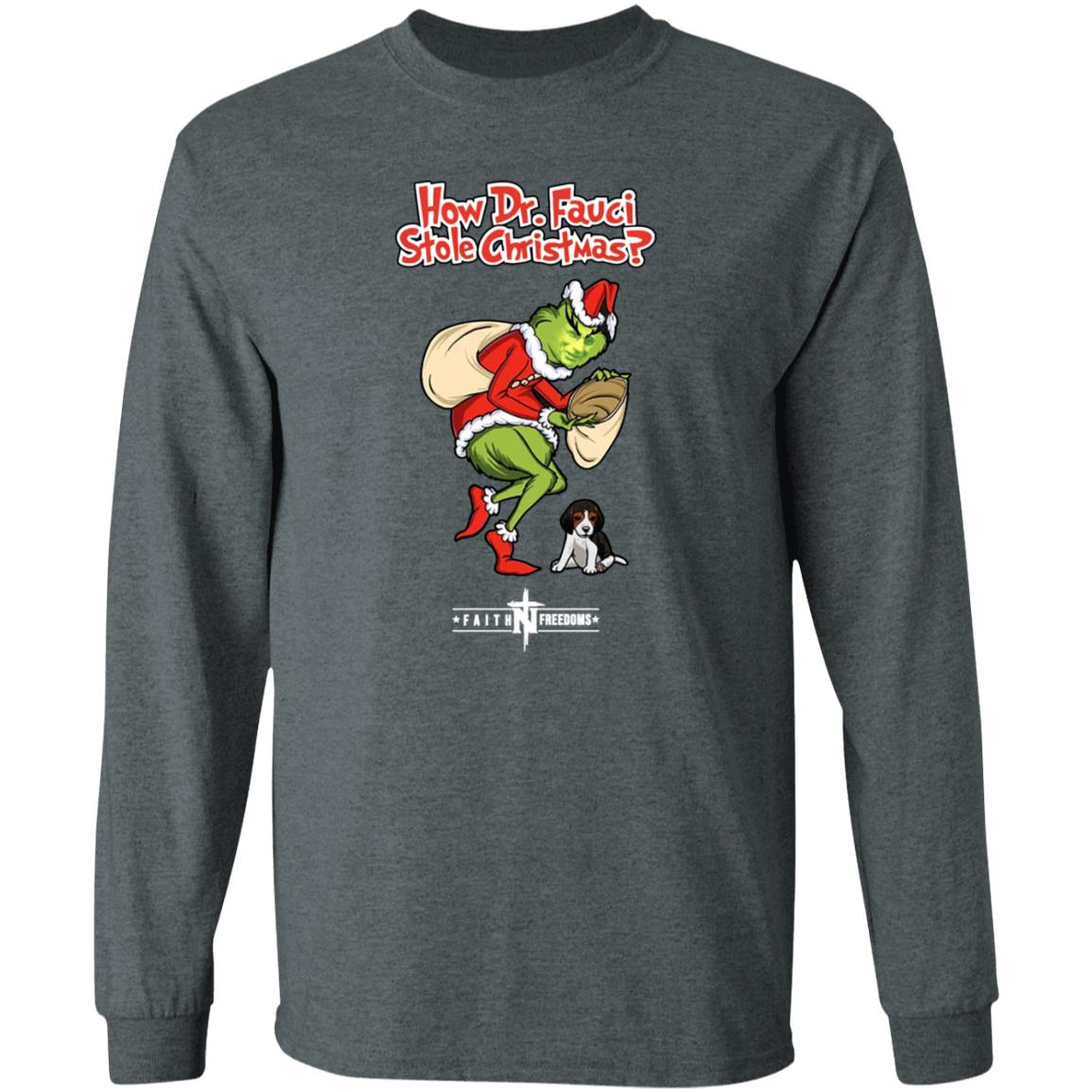 Matt Couch How Dr Fauci Stole Christmas Shirt Faithnfreedoms Merch - Teechipus