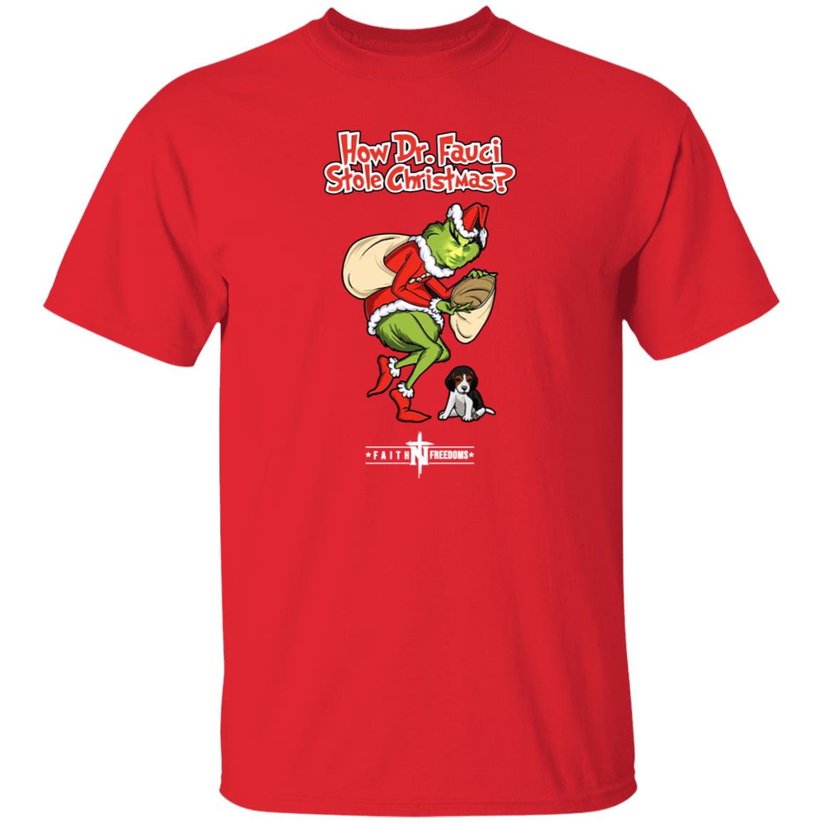 Matt Couch How Dr Fauci Stole Christmas Shirt Faithnfreedoms Merch - Teechipus