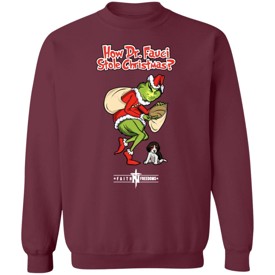 Matt Couch How Dr Fauci Stole Christmas Shirt Faithnfreedoms Merch - Teechipus