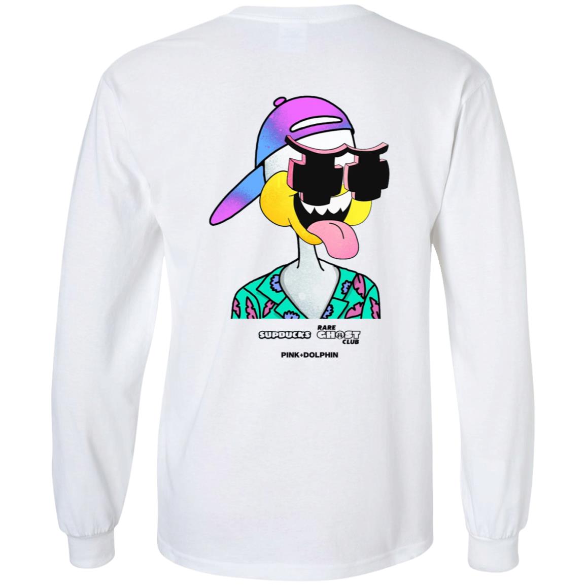 Sup Ghost Hoodie Supducks X Rare Ghost Club X Pink Dolphin Merch - Teechipus