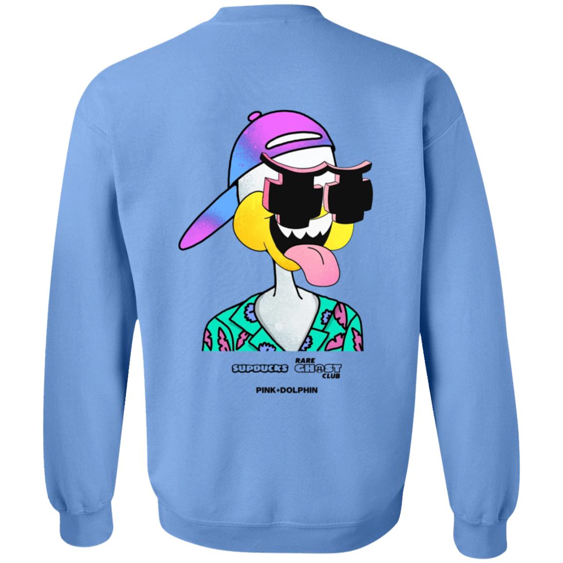 Sup Ghost Hoodie Supducks X Rare Ghost Club X Pink Dolphin Merch - Teechipus