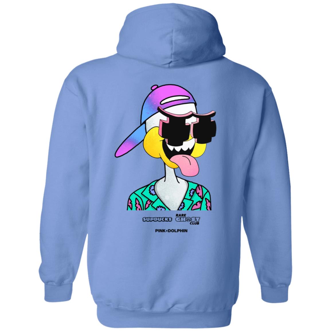 Sup Ghost Hoodie Supducks X Rare Ghost Club X Pink Dolphin Merch - Teechipus