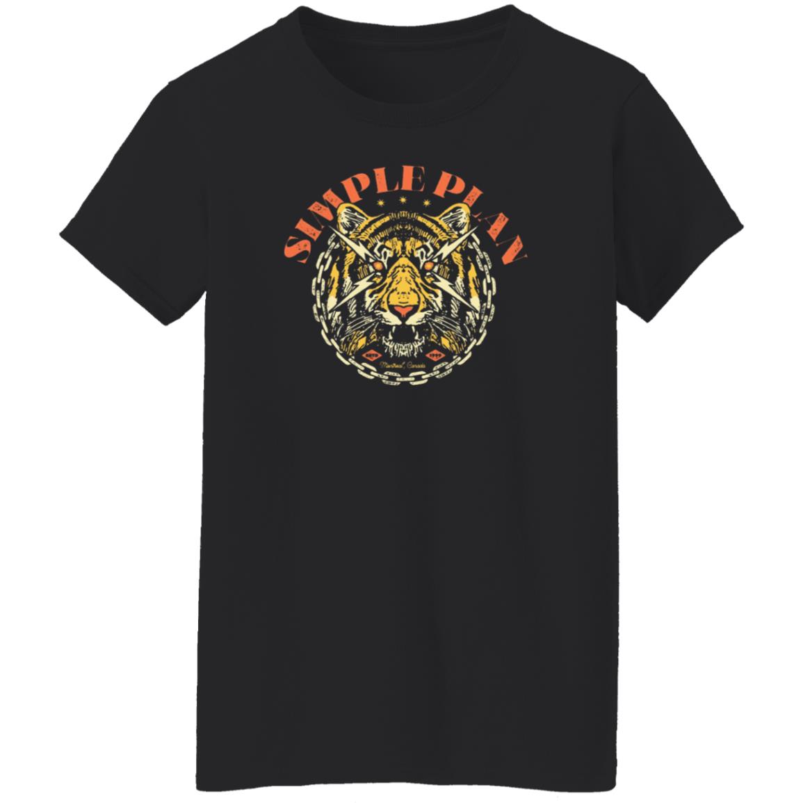 Simple Plan Tiger Shirt Simple Plan Merch - Teechipus