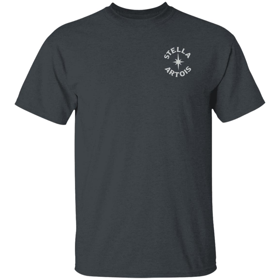 Shop Beer Gear Stella Artois Circle Logo Left Chest Shirt - Teechipus
