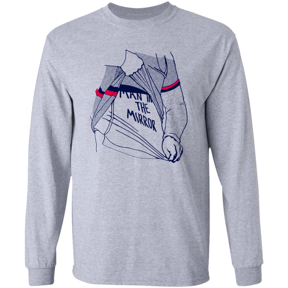 Ao Man In The Mirror Shirt American Out Laws Merch - Teechipus