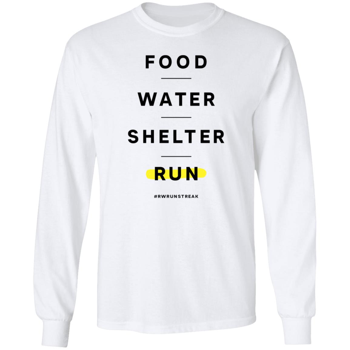 Food Water Shelter Run Shirt Runnersworld Store Food Water Shelter Run Shirt - Teechipus