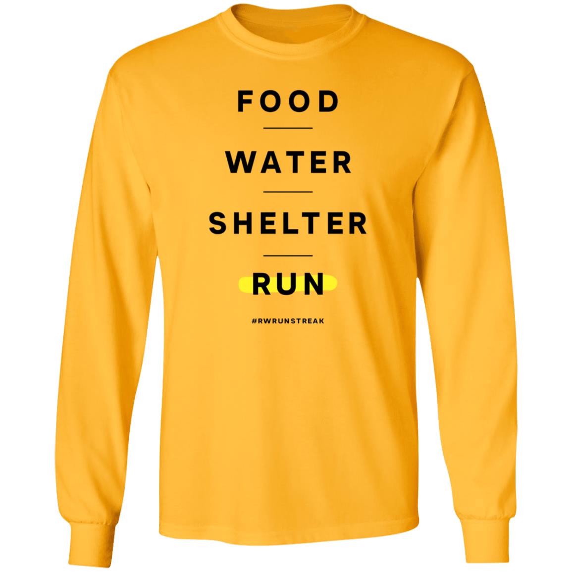Food Water Shelter Run Shirt Runnersworld Store Food Water Shelter Run Shirt - Teechipus