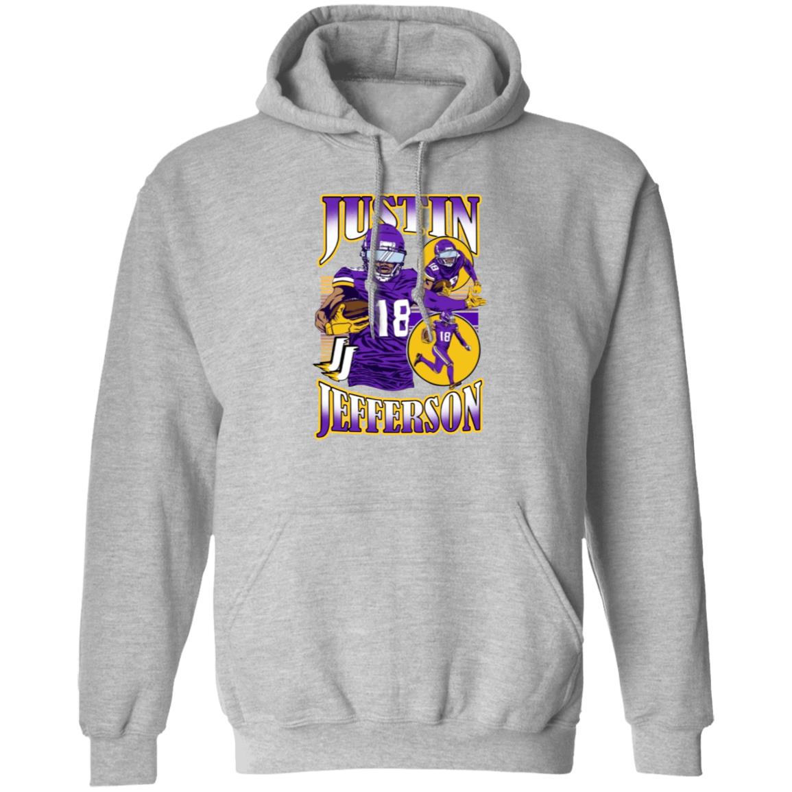 Justin Jefferson Hoodie Jjettas Store Jjettas Highlights Hoodie - Teechipus