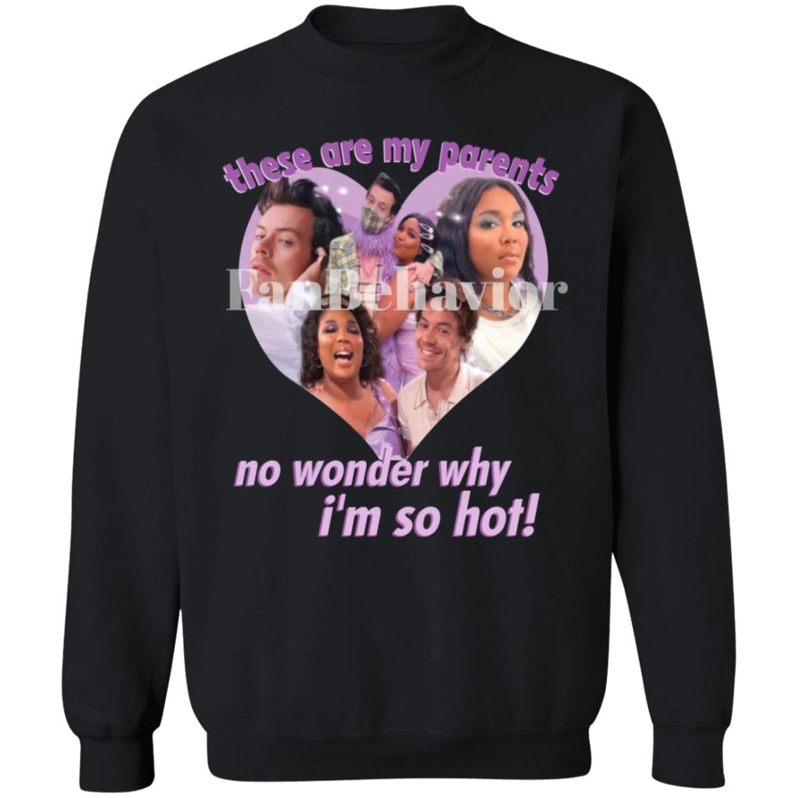 Lizzo’S Hizzo My Parents Shirt FanBehavior Store These Are My Parents No Wonder Why I'm So Hot Shirt - Teechipus