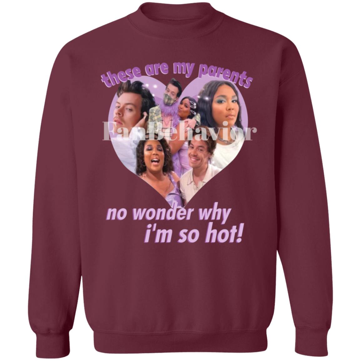 Lizzo’S Hizzo My Parents Shirt FanBehavior Store These Are My Parents No Wonder Why I'm So Hot Shirt - Teechipus