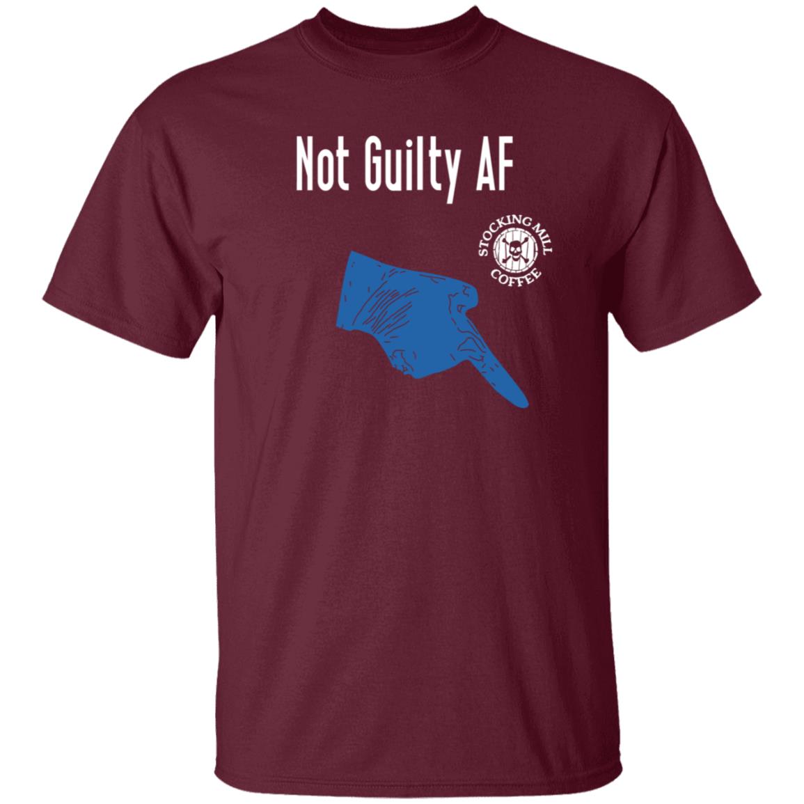 Not Guilty Af Shirt Stocking Mill Coffee Merch - Teechipus
