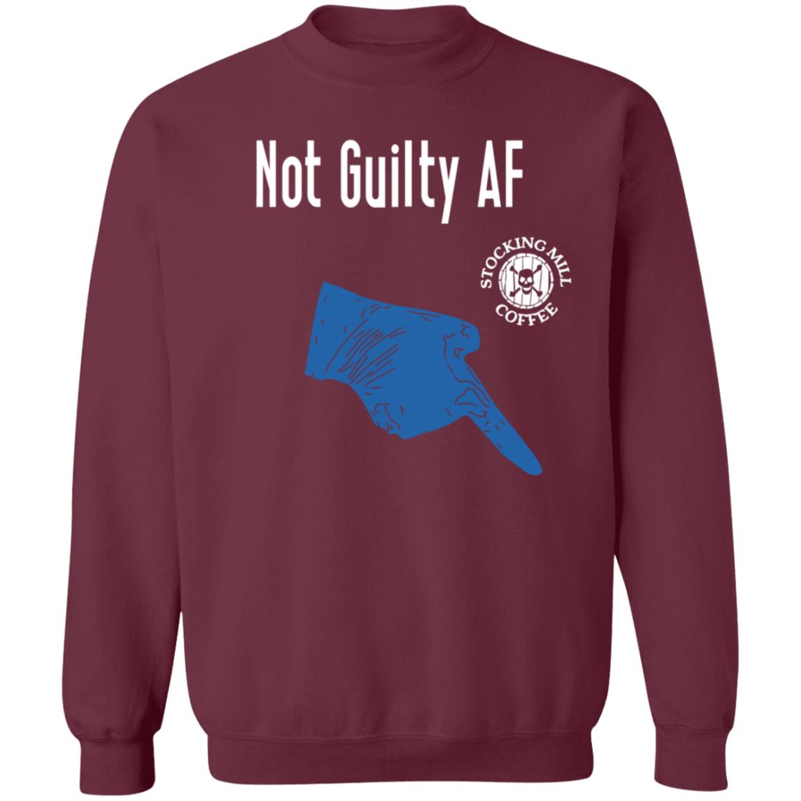 Not Guilty Af Shirt Stocking Mill Coffee Merch - Teechipus