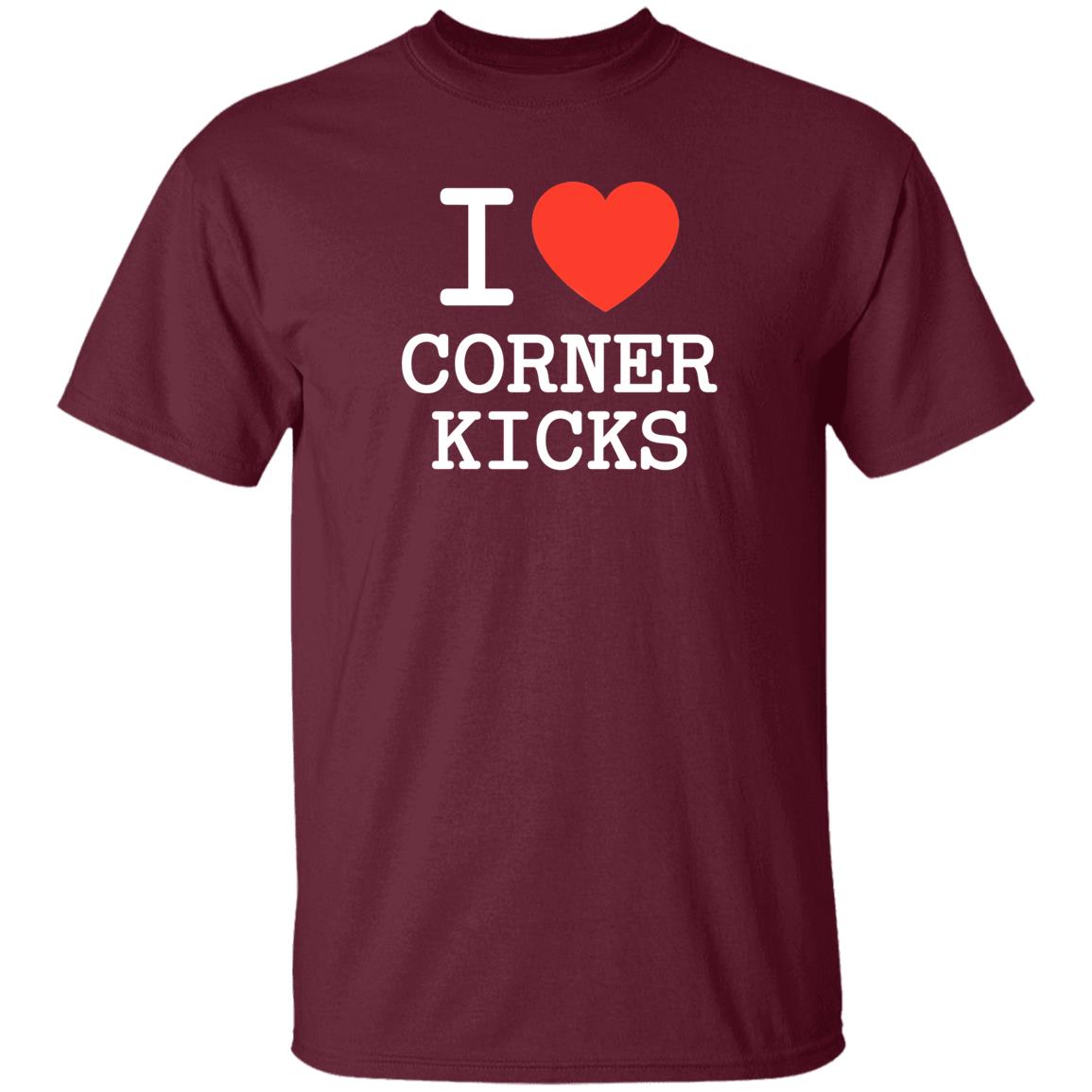 I Love Corner Kicks Shirt Barstool Sports Store - Teechipus