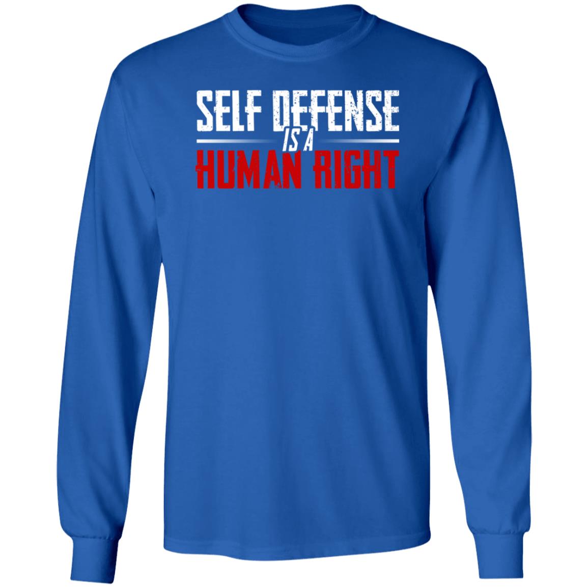 Self Defense Is A Human Right Shirt Hodget Wins Merch Self Defense Shirt - Teechipus