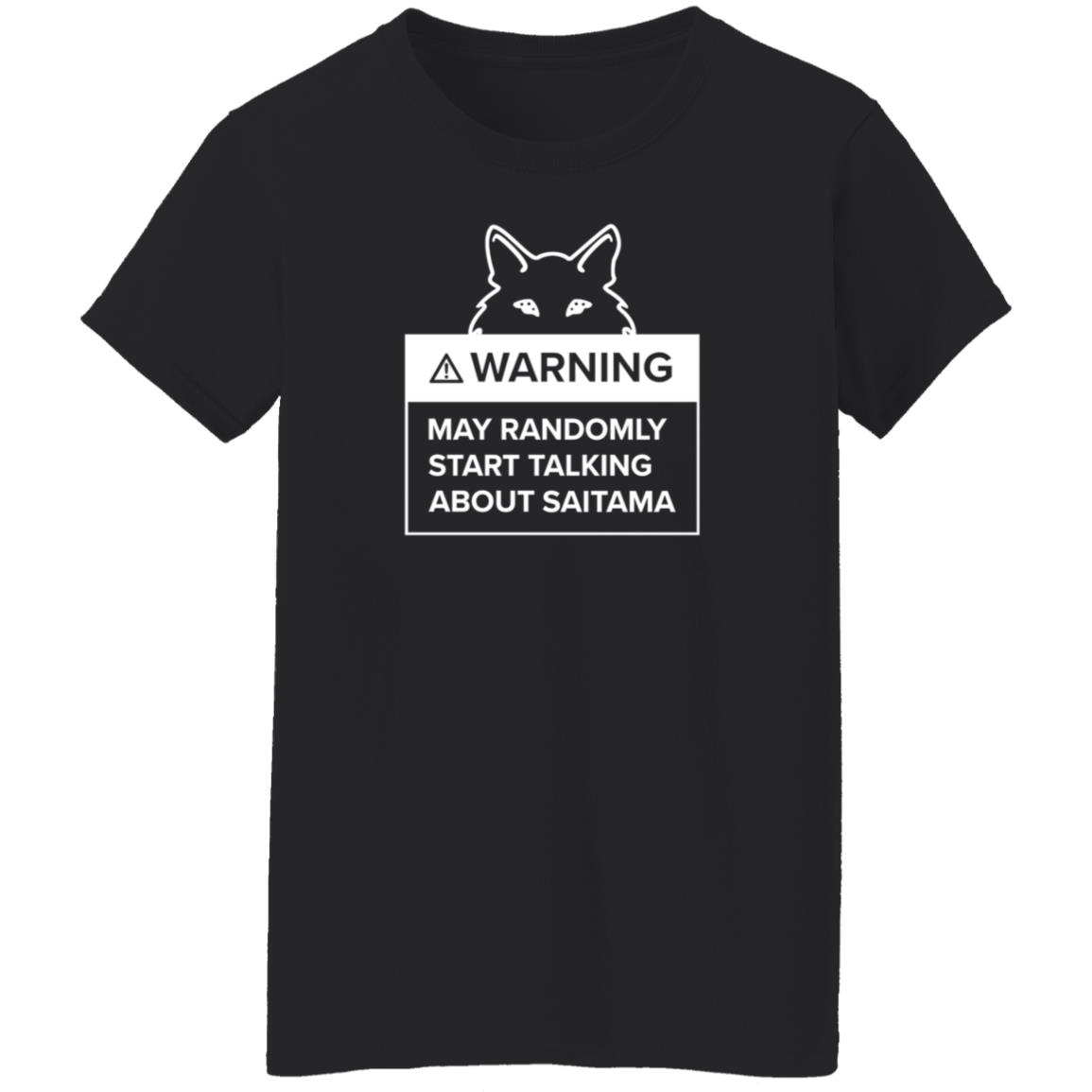 Warning May Randomly Start Talking About Saitama Shirt Saitama Warning Shirt Evervibefits Store - Teechipus