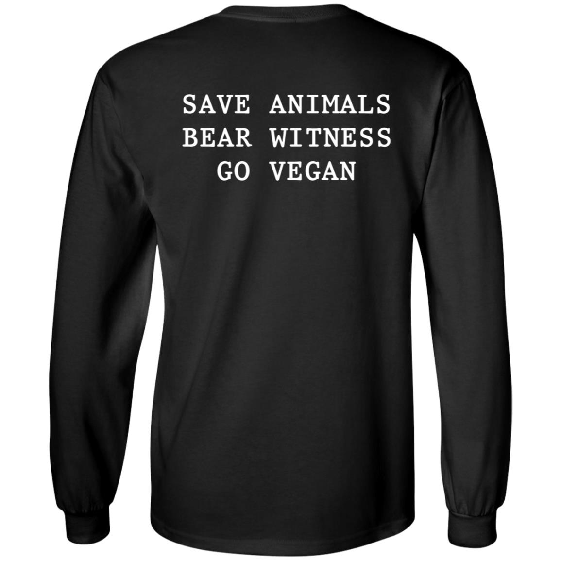 Joaquin Phoenix Save Animals Bear Witness Go Vegan Hoodie La Animal Save Merch - Teechipus
