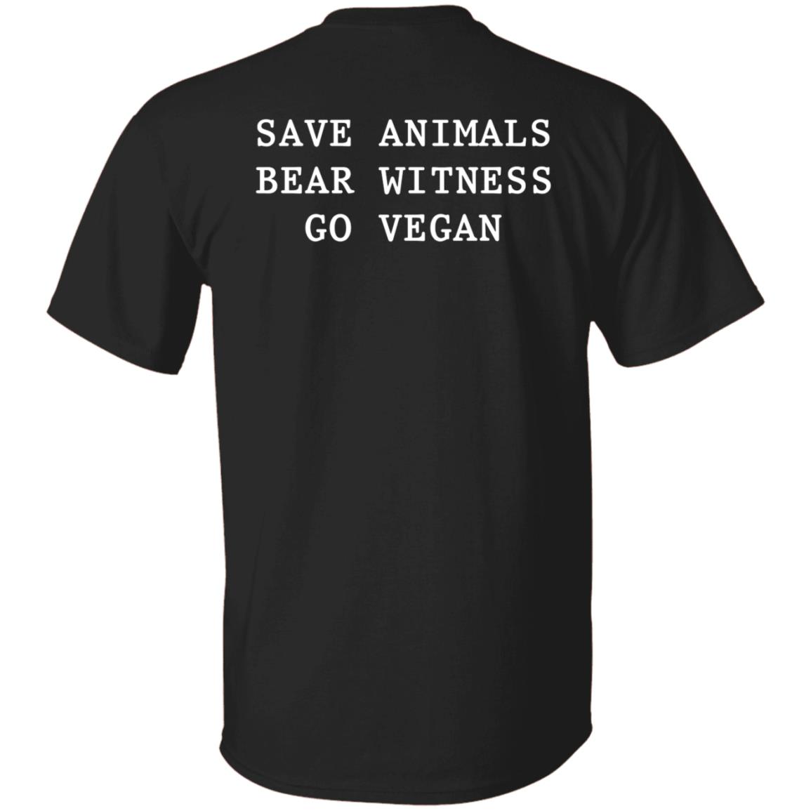 Joaquin Phoenix Save Animals Bear Witness Go Vegan Hoodie La Animal Save Merch - Teechipus