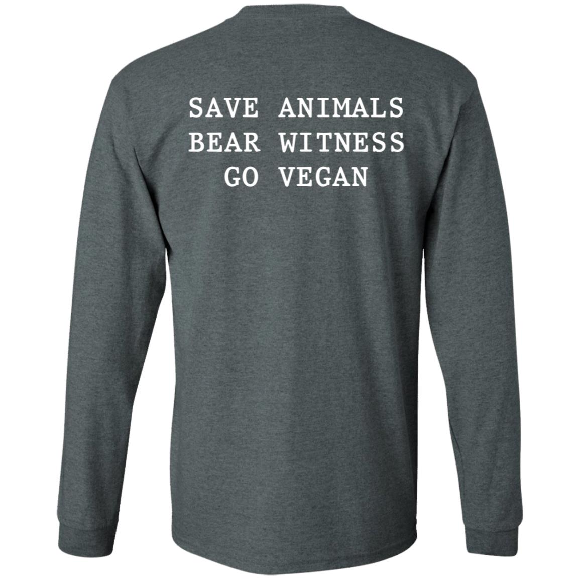 Joaquin Phoenix Save Animals Bear Witness Go Vegan Hoodie La Animal Save Merch - Teechipus