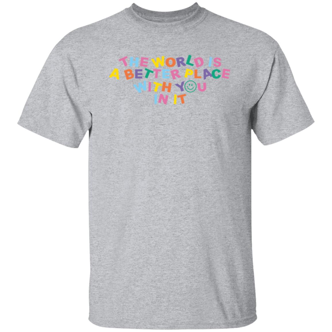 The World Is Better Shirt Samantha Jo Merch - Teechipus