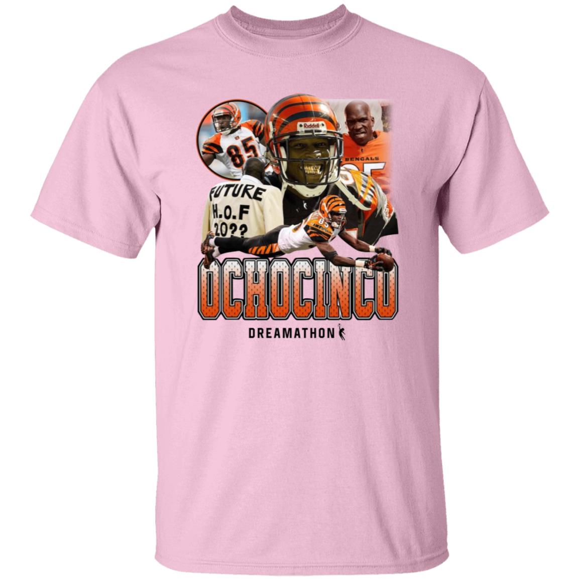 Ochocinco Shirt Cincinnati Bengals Dreamathon Merch Ochocinco 85 Dreams Shirt - Teechipus