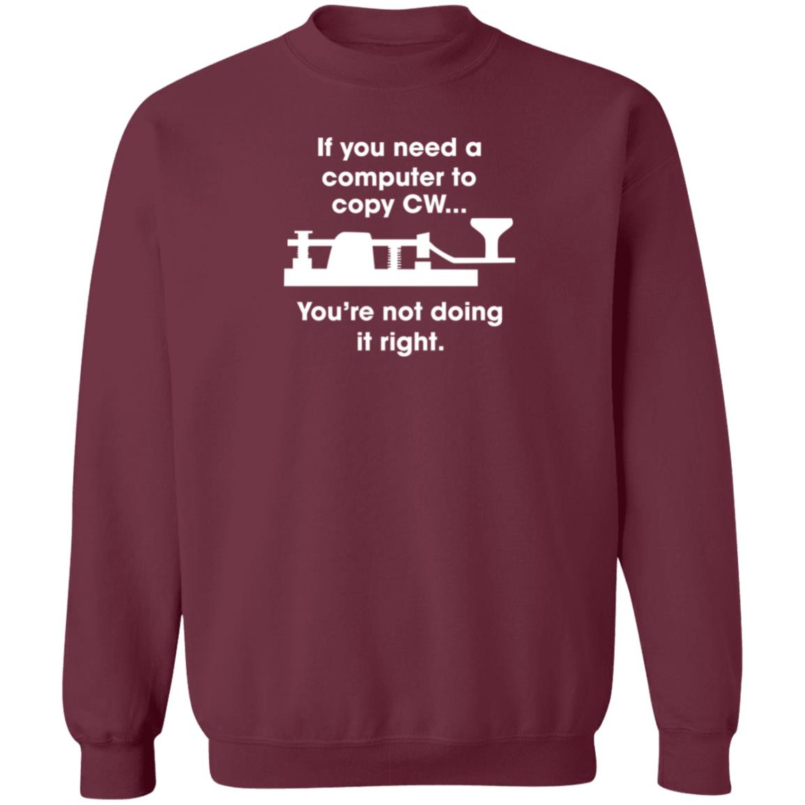 If You Need A Computer To Copy Cw You're Not Doing It Right Shirt Hoodie Sweatshirt - Teechipus