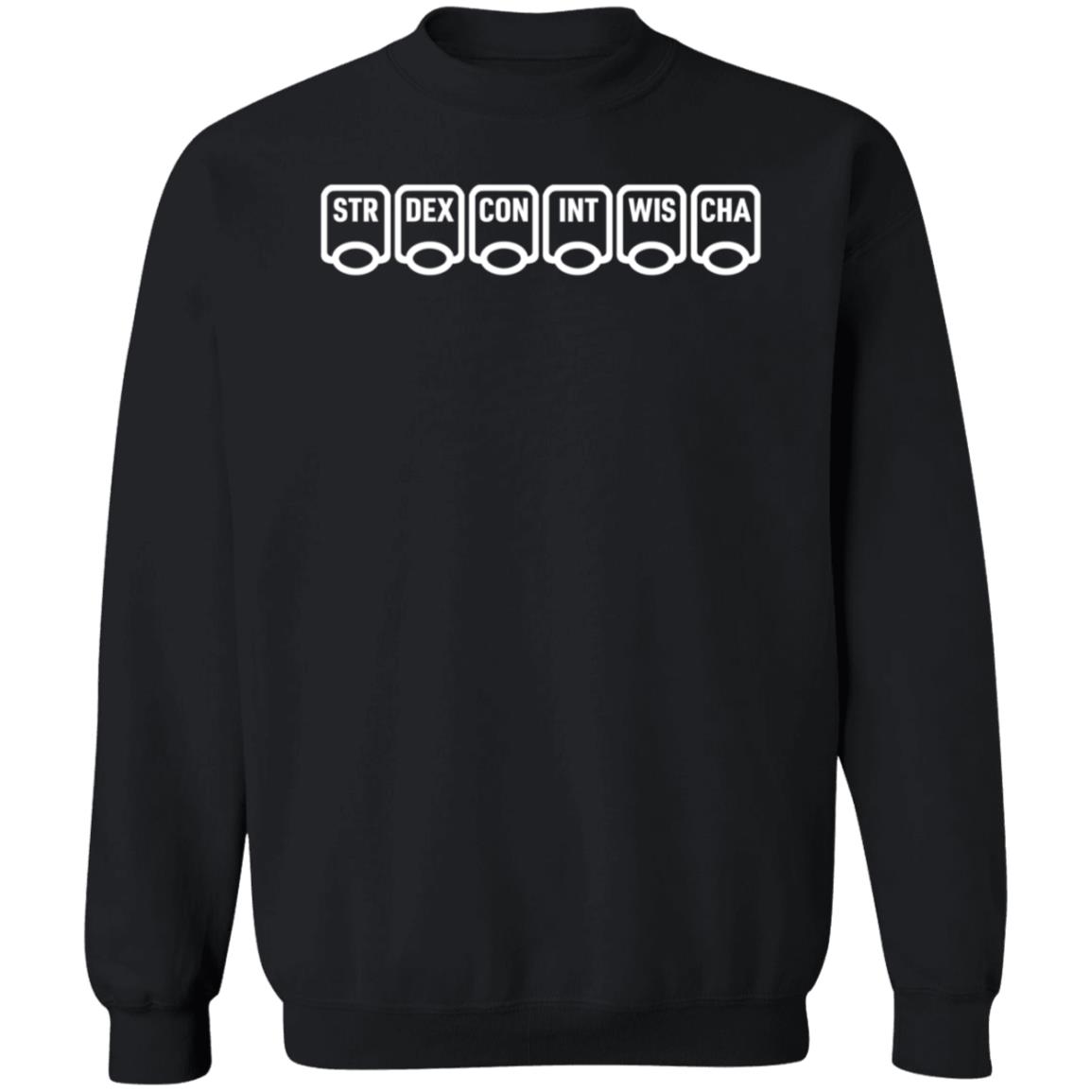 Str Dex Con Int Wis Cha Hoodie Paolaspixels Merch Ability Scores Hoodie - Teechipus