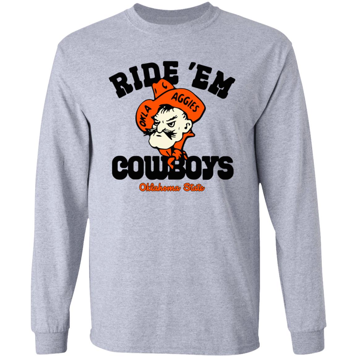 Homefield Apparel Osu Ride 'Em Cowboys Oklahoma State Shirt - Teechipus