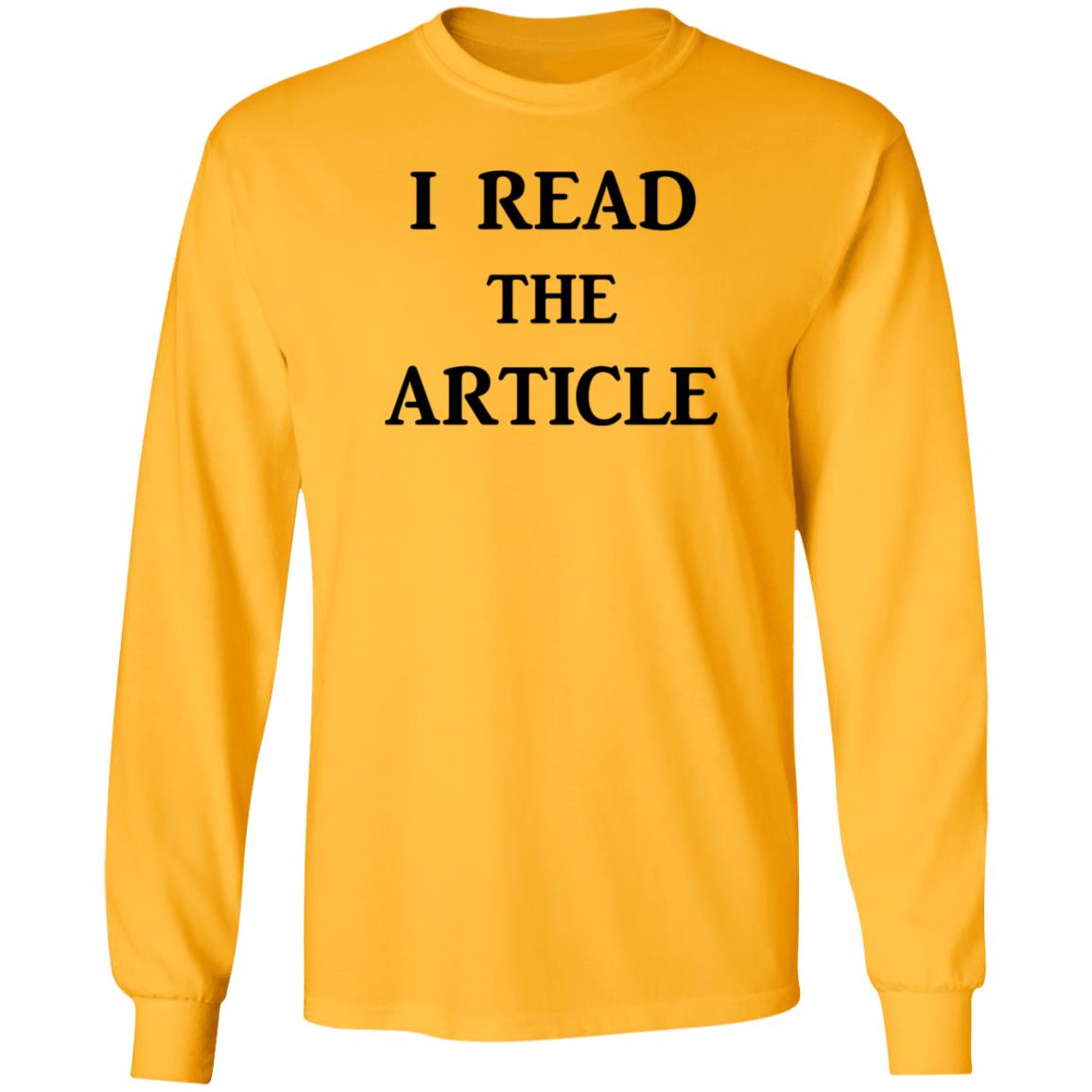 I Read The Article Shirt Tom Nichols I Read The Article Shirt - Teechipus