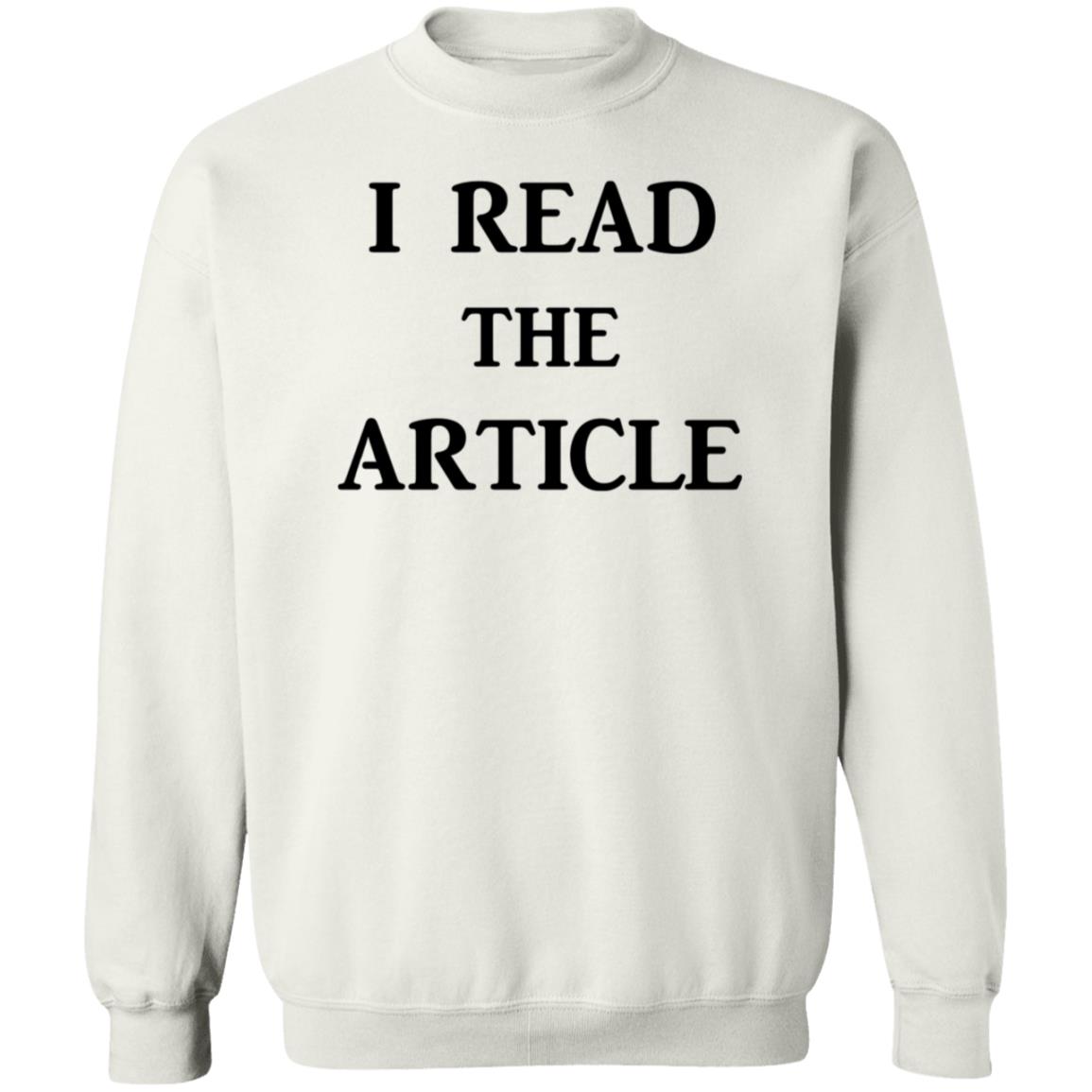 I Read The Article Shirt Tom Nichols I Read The Article Shirt - Teechipus